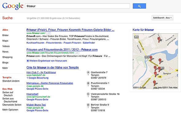 Google Suchergebnisse für "Friseur" mit Standort "Templin" Google Suchergebnisse für "Friseur" mit Standort "Templin"