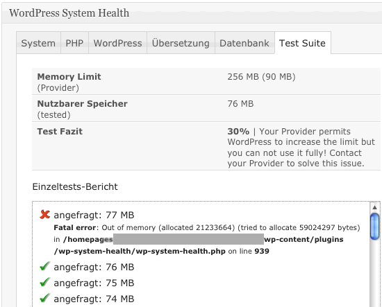 Wordpress System Health Plugin Wordpress System Health Plugin